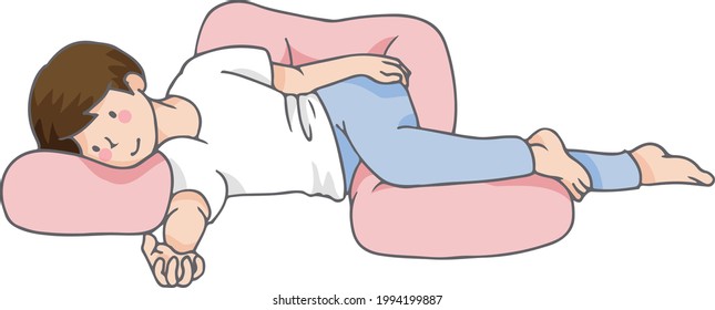 Positioning of people who lie down and sleep