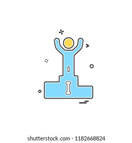 Positions icon design vector
