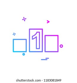 Positions icon design vector