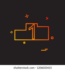 Positions icon design vector