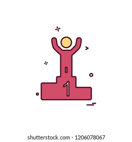 Positions icon design vector
