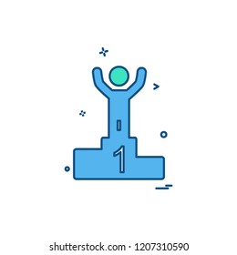 Positions icon design vector