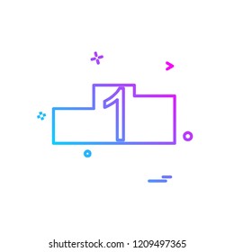 Positions icon design vector