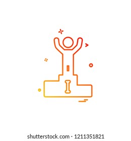 Positions icon design vector