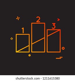 Positions icon design vector