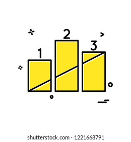 Positions icon design vector