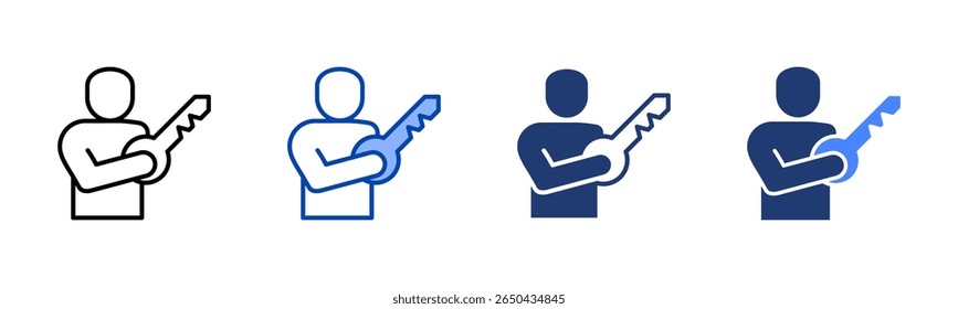 Positions icon set multiple style collection