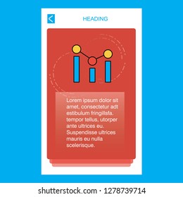 Positions  mobile vertical banner design design. Vector