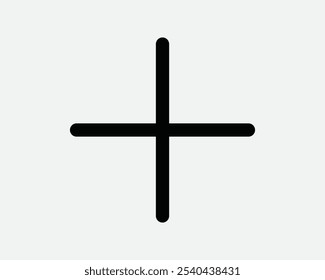 Positive Add Sum Math Mathematics Addition Summation Medical First Aid Healthcare Pharmacy Hospital Icon Sign Line Outline Black White Vector Shape