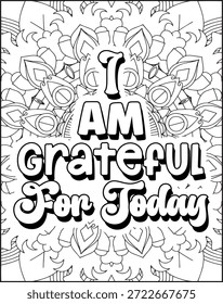 Positive Affirmation Quote Malvorlage für Erwachsene. Positive Zitat Mandala Malvorlage. Schwöre die Malvorlage für Erwachsene