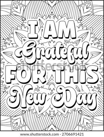 Positive Affirmation Quote Coloring Page for Adults. Positive Quote Coloring Page
