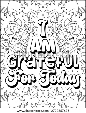 Positive Affirmation Quote Coloring Page for Adults. Positive Quote Mandala Coloring Page. Swear Adult Coloring Page