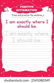 Positive Affirmation Worksheets for Kids" boost confidence and resilience with fun, engaging activities that encourage positive self-talk and a growth mindset.