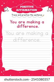 Positive Affirmation Worksheets for Kids" boost confidence and resilience with fun, engaging activities that encourage positive self-talk and a growth mindset.