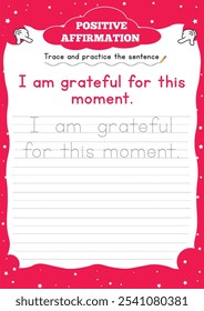 Positive Affirmation Worksheets for Kids" boost confidence and resilience with fun, engaging activities that encourage positive self-talk and a growth mindset.