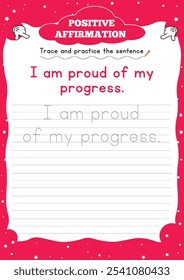 Positive Affirmation Worksheets for Kids" boost confidence and resilience with fun, engaging activities that encourage positive self-talk and a growth mindset.