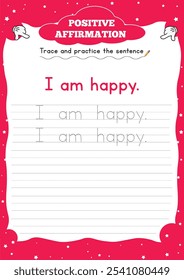 Positive Affirmation Worksheets for Kids" boost confidence and resilience with fun, engaging activities that encourage positive self-talk and a growth mindset.