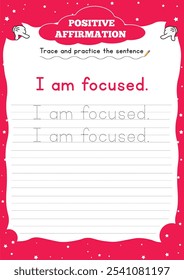 Positive Affirmation Worksheets for Kids" boost confidence and resilience with fun, engaging activities that encourage positive self-talk and a growth mindset.