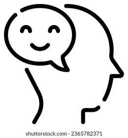 Positive Affirmations Icon Illustration, for uiux, infographic, etc