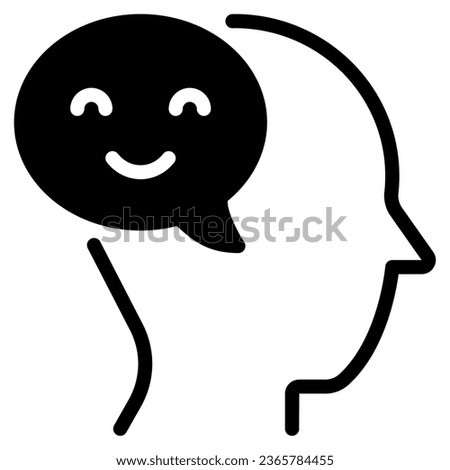 Positive Affirmations Icon Illustration, for uiux, infographic, etc