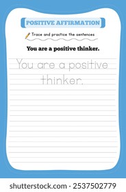 Positive affirmations are uplifting statements or phrases that encourage self-belief and foster a positive mindset. They are often used to counter negative thoughts, reduce stress