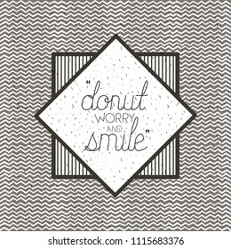 positive attitude message with hand made font