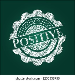 Positive chalk emblem