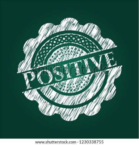 Positive chalk emblem