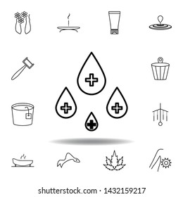 positive charges, spa outline icon. Detailed set of spa and relax illustrations icon. Can be used for web, logo, mobile app, UI, UX