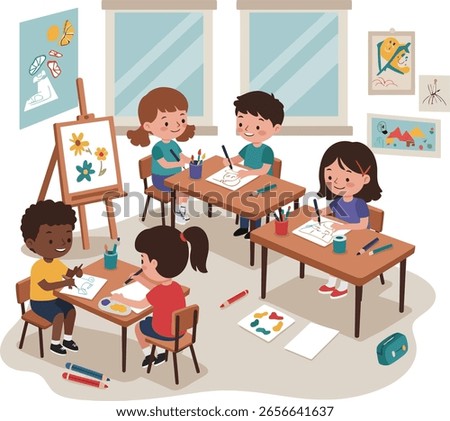 positive child activities-Creating art with friends
