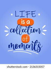 Positive Colorful Poster. Modern colors. Perfect for print or decoration.