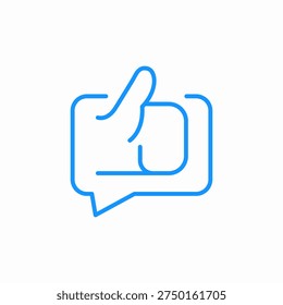 positive comment icon sign vector