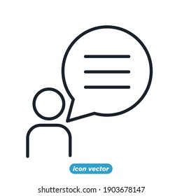 Positive customer feedback icon template color editable. Chatting Like symbol vector illustration for graphic and web design.