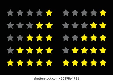 Positive Customer Feedback Ratings Displayed as Stars.