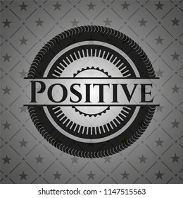 Positive dark emblem. Retro