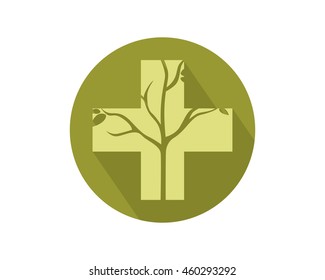 positive dead tree leafless plant fall image vector icon