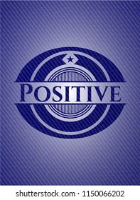Positive denim background