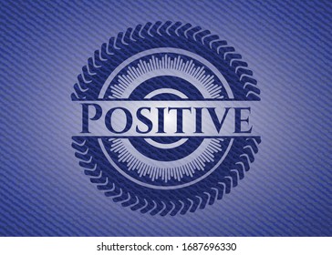 Positive denim background. Vector Illustration. Detailed.