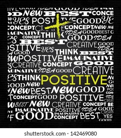 positive design over black background vector illustration