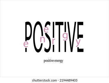 positive energy hand drawn design vector hand drawn