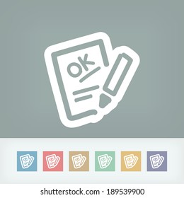 Positive evaluation icon