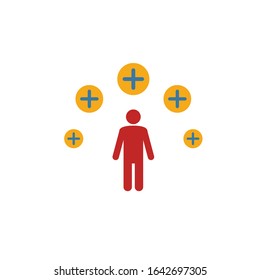 Positive Experience icon. Simple element from project management icons collection. Creative Positive Experience icon ui, ux, apps, software and infographics.