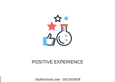 Positive Experience icon in vector. Logotype