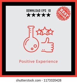 Positive Experience  line icon