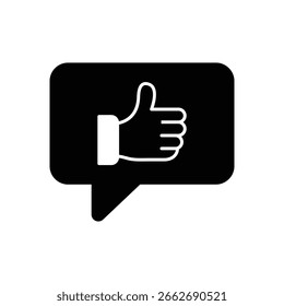 Positive Feedback Customer Satisfaction Fill Icon	