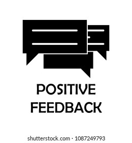 positive feedback icon. Element of marketing for mobile concept and web apps. Detailed positive feedback icon can be used for web and mobile. Premium iconmarketing on white background