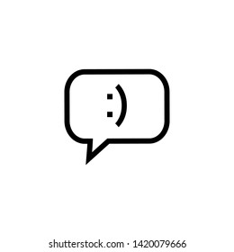 Positive feedback icon graphic design template vector illustration