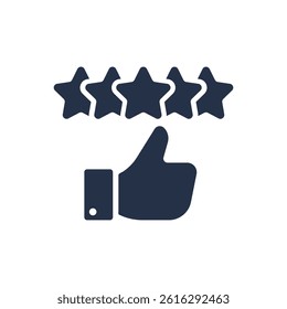 Positive feedback icon. Solid glyph series icon
