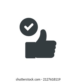 Positives Feedback Symbol, Vektorpositives Feedback Symbol, Vektorgrafik