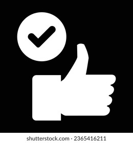 Positive feedback like vector icon